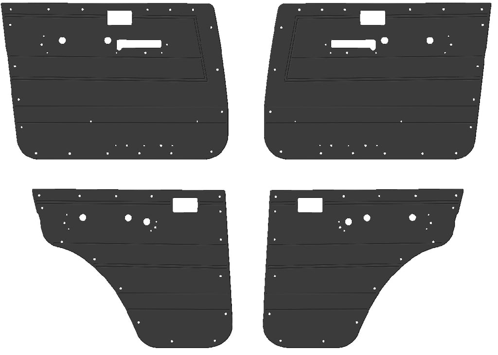 ABS Waterproof Door Cards Fits Toyota Landcruiser 76 Wagon 79 Dual Cab Electric Window x4