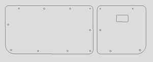 Aluminium Checker Plate Barn Doors Fits- ALL Toyota Landcruiser 70 Series 1984 to 2024 x2