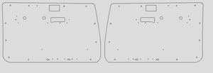Aluminium Checker Plate Door Cards Fits ALL 2 Door Toyota Landcruiser 70 Series 2000 to 2024 - Electric Windows x2