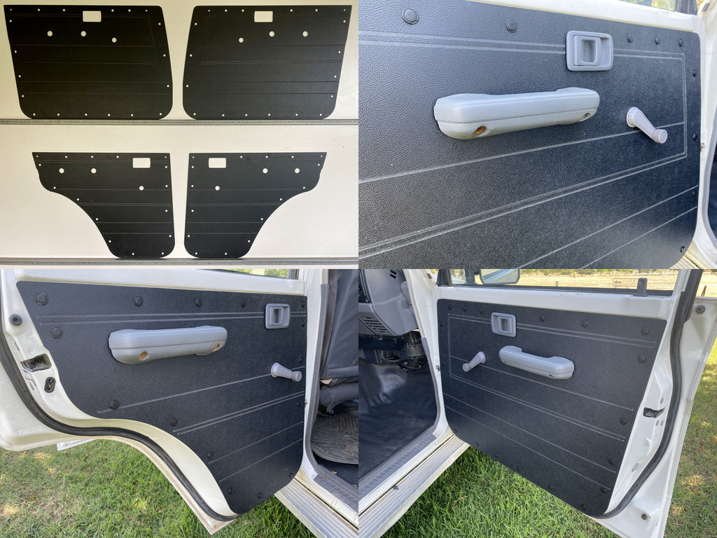 ABS Waterproof Door Cards Fits Toyota Landcruiser 76 Wagon 79 Dual Cab Manual Window x4