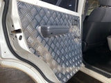 Aluminium Checker Plate Door Cards Fits Toyota Landcruiser 80 Series Manual Window x4