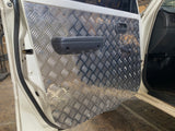 Aluminium Checker Plate Door Cards Fits Toyota Landcruiser 80 Series Manual Window x4