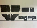 ABS Waterproof Full Kit (Cargo, Barn & Door Cards) Fits Toyota Landcruiser 76 Wagon Manual Window x8