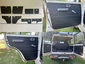 ABS Waterproof Full Kit (Cargo, Barn & Door Cards) Fits Toyota Landcruiser 76 Wagon Manual Window x8