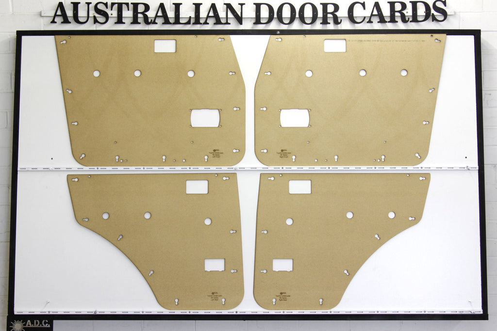 Full Kit (Barn & Door Cards, Tailgate) Fits Toyota Landcruiser FJ60 FJ62 Series Manual/Electric Window Quality Masonite x7