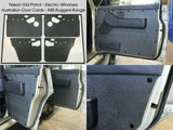 ABS Waterproof Door Cards Fits Nissan GQ Y60 Patrol Electric Window x4