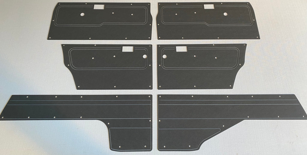 ABS Waterproof Door & Cargo Cards Fits Nissan MQ MK Patrol Manual Window x6