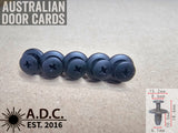 Cross Slot Screw Rivet Clips – Open End Retaining Fasteners – OEM Part Numbers in Description