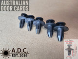 Cross Slot Screw Rivet Clips – Open End Retaining Fasteners – OEM Part Numbers in Description