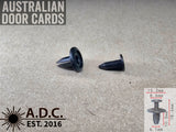Cross Slot Screw Rivet Clips – Open End Retaining Fasteners – OEM Part Numbers in Description