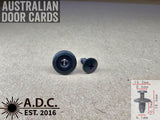 Cross Slot Screw Rivet Clips – Open End Retaining Fasteners – OEM Part Numbers in Description