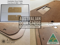 Door Cards Fits Ford Escort MK2 Van Quality Masonite x2