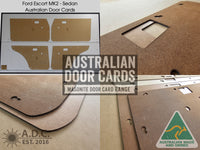 Door Cards Fits Ford Escort MK2 Sedan Modified From Original Quality Masonite x4