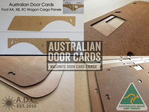 Side Cargo Cards Fits Ford XA XB XC Wagon Quality Masonite x2
