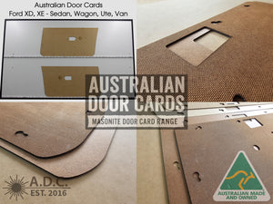 Door Cards Fits Ford XD XE Manual Window Sedan Wagon Ute Van Quality Masonite x2
