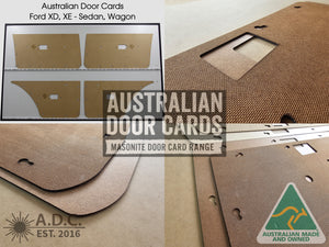 Door Cards Fits Ford XD XE Manual Windows Sedan Wagon Quality Masonite x4