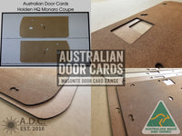 Door Cards Fits Holden HQ HJ HX Monaro Coupe Quality Masonite x2