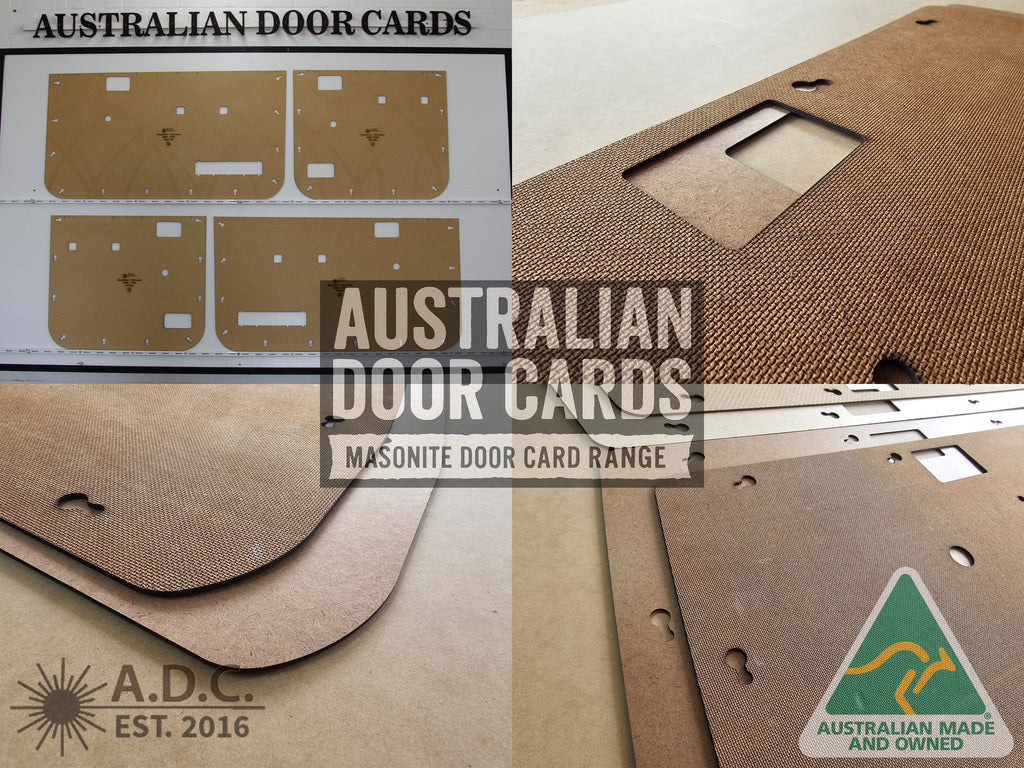 Door Cards Fits Mazda Bravo B2600 / Ford Courier PC PD 1990-98 Twin Cab Quality Masonite x4