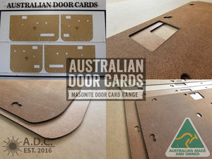 Door Cards Fits Mazda Bravo B2600 / Ford Courier PC PD 1990-98 Twin Cab Quality Masonite x4