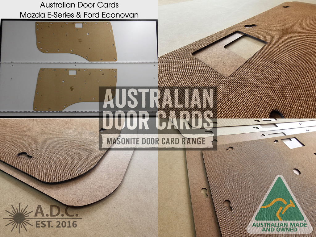 Door Cards Fits Mazda E-Series Ford Econovan 1984-99 Bongo Van Quality Masonite x2