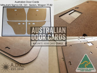 Door Cards Fits Mitsubishi Sigma First Gen 1977-1982 GE GH Sedan Wagon Quality Masonite x4