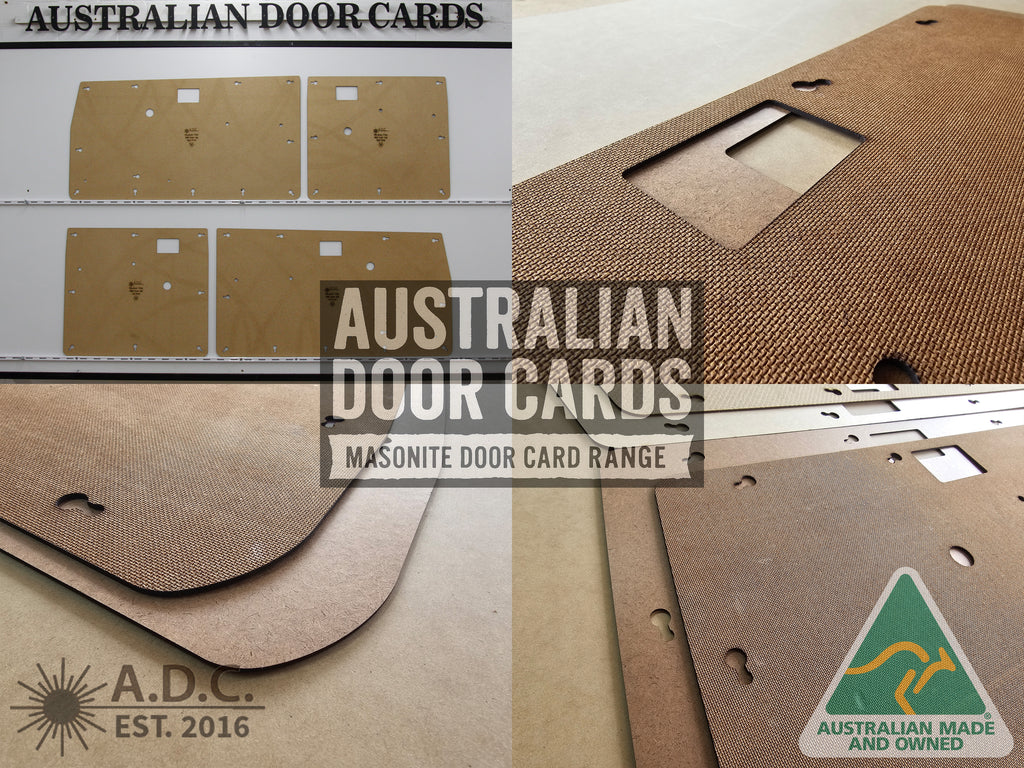 Door Cards Fits Mitsubishi Triton MH MJ Twin Cab Quality Masonite x4