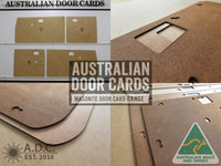 Door Cards Fits Mitsubishi Triton MH MJ Twin Cab Quality Masonite x4
