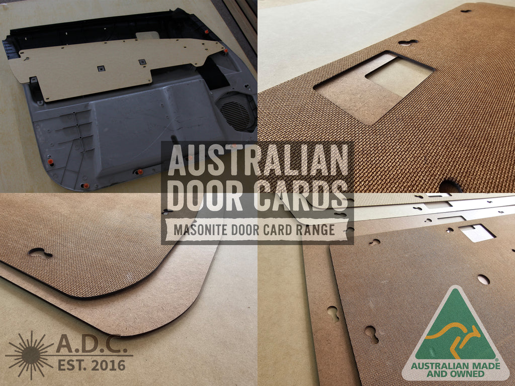 Door Cards Fits Nissan GU Patrol Y61 Ute & SUV Quality Masonite x2 (Manual/Electric)