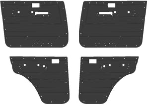 ABS Waterproof Door Cards Fits Toyota Landcruiser 76 Wagon 79 Dual Cab Electric Window x4