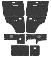 ABS Waterproof Full Kit (Cargo, Barn & Door Cards) Fits Toyota Landcruiser 76 Wagon Electric Window x8