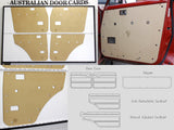 Full Kit (Barn & Door Cards, Tailgate) Fits Toyota Landcruiser FJ60 FJ62 Series Manual/Electric Window Quality Masonite x7