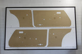 Door Cards Fits Toyota Celica RA23 TA22 TA23 Coupe Quality Masonite x4