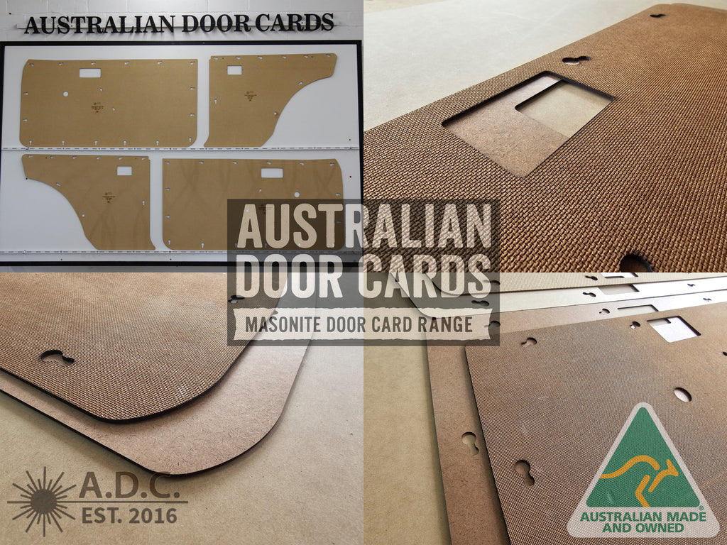 Door Cards Fits Toyota Corolla KE30-36 KE55 2 Door Sedan Quality Masonite x4