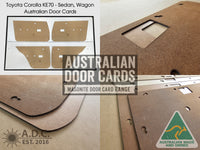 Door Cards Fits Toyota Corolla KE70 Sedan Quality Masonite x4