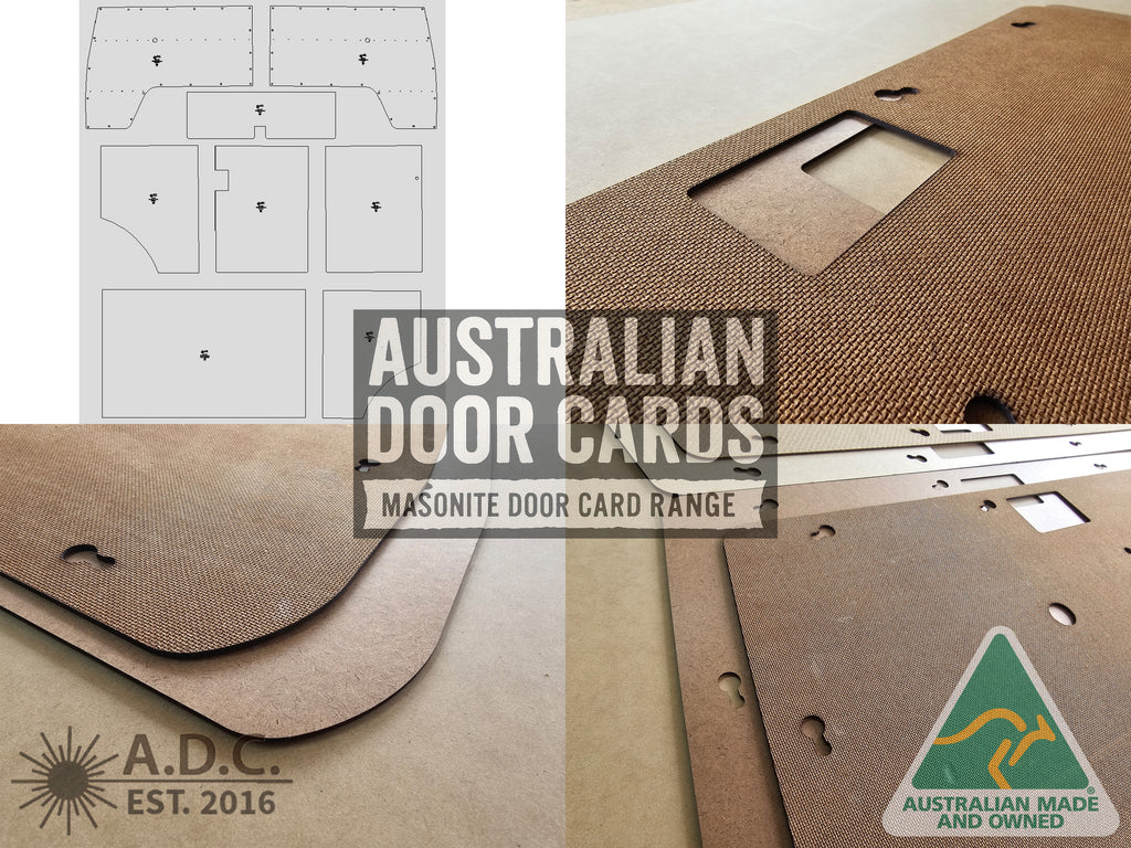 Door Cards Fits Kombi Volkswagen Split Window 1950-67 T1 Full Kit Quality Masonite x8