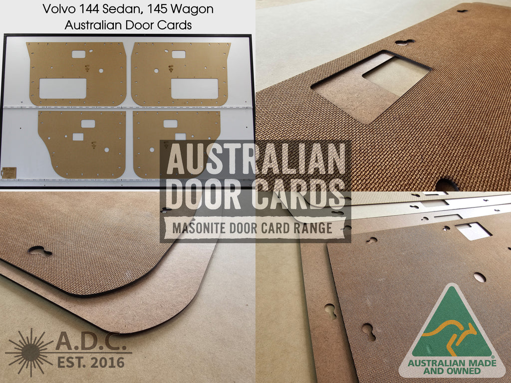 Door Cards Fits Volvo 144 Sedan 145 Wagon 1966-1974 Quality Masonite x4