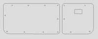 Aluminium Checker Plate Barn Doors Fits- ALL Toyota Landcruiser 70 Series 1984 to 2024 x2