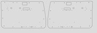 Aluminium Checker Plate Door Cards Fits ALL 2 Door Toyota Landcruiser 70 Series 2000 to 2024 - Electric Windows x2