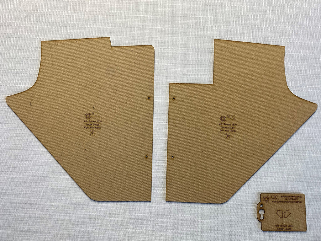 Kick Panels Fits Alfa Romeo 2600 Spider Sprint Quality Masonite x2