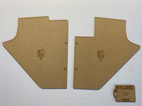 Kick Panels Fits Alfa Romeo 2600 Spider Sprint Quality Masonite x2