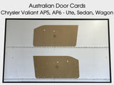 Door Cards Fits Chrysler Valiant AP5 AP6 Ute Sedan Wagon Quality Masonite x2