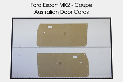 Ford Escort MK2 Door Cards - Coupe - Flat, Modified Original Trim Panels