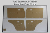 Ford Escort MK2 Door Cards Flat, Modified Original - Sedan Trim Panels