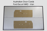 Ford Escort MK2 Door Cards - Van Trim Panels
