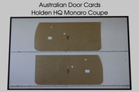 Door Cards Fits Holden HQ HJ HX Monaro Coupe Quality Masonite x2