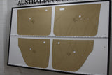 Door Cards Fits Holden HT Brougham Sedan Electric Window Supports Chrome Quality Masonite x4