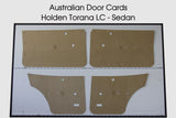 Holden Torana LC Door Cards - Sedan Trim Panels