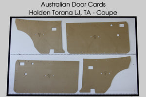Holden Torana LJ, TA Door Cards - 2 Door Coupe Trim Panels