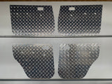 Aluminium Checker Plate Door Cards Fits Toyota Landcruiser 80 Series Manual Window x4