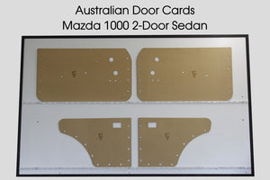 Door Cards Fits Mazda 1000 Sedan Quality Masonite x2